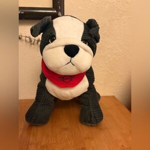 BMW MINI COOPER gray Bulldog Plush Stuffed Animal"- 10 inches Promotional Item